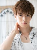 ハイライトで透明感ウザバング無造作シャギーショートE草加
