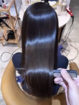 ロンド シャルム 吉祥寺(Lond charme) 黒髪グレーベージュ縮毛矯正ロングレイヤー髪質改善吉祥寺