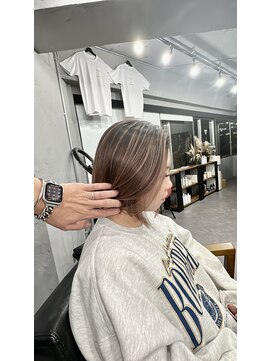 ウェイビー 桜木町店(WAVY) 【WAVY】あご下ボブ×デザインカラー