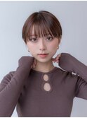 20代30代丸みショート似合わせカットフルバング耳かけイメチェン
