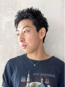 アイティーバイアルバム 松戸店(IT by ALBUM) スパイキーショート_カルマパーマアッシュ_ba472021
