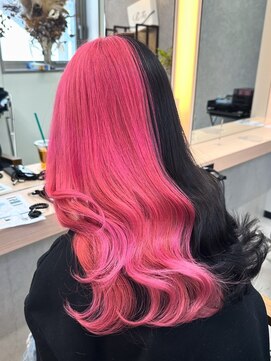 アリープパロット(ALEAP parrot) ツートンカラー/蛍光ピンク×ブラック【ALEAP parrot/多賀】