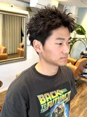 スパイキーショート/ツイストスパイラルパーマ/ビジネスヘア