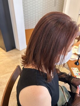 サラビューティーサイト 志免店(SARA Beauty Sight) 【志免】大人ハイトーン/アプリコットピンク☆山之内