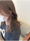 前髪/アンブレラカラー/こなれミディ/イメチェン/ウェーブパーマ