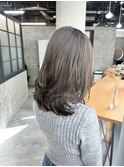 【ブリーチなしダブルカラー】透け感グレージュ★