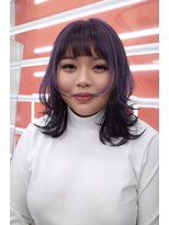 レコ 渋谷(LECO)&nbsp;ウルフカット×デザインカラー