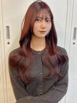 アリュウル 表参道 青山(Allure)&nbsp;ワインレッドカラー×レイヤーカット◎矢口