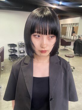 スティーロ 渋谷(Steelo) Steelo  ミニボブ×フェイスレイヤー