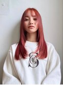 フェイスレイヤー×ピンクヘア