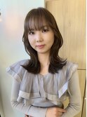 ブラウンベージュ/韓国くびれヘア