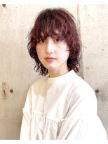 コンビネーション(combination)&nbsp;マッシュウルフパーマ　ブリーチパーマ　20代30代40代