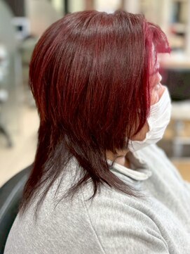 ヘアークリアー 春日部 おしゃれな大人のウルフスタイル インナーカラー 韓国