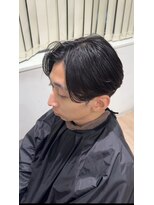 エクシア 西梅田店(EXCIA) 曲がる縮毛矯正でセンターパート