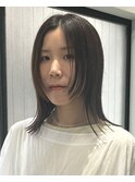 韓国風レイヤー顔周りレイヤーロブ20代30代