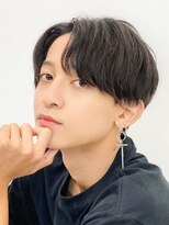 センターパートニュアンスパーマ韓国カルマパーマコンマヘア