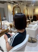 切りっぱなしボブ8.26ブルーブラック