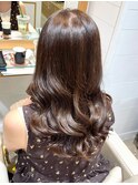 ブリーチなし○ショコラカラー×低めレイヤー