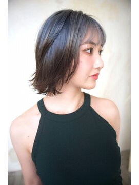 アール 北千住店(ar) 外ハネボブ/グレーカラー/ 北千住