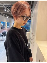 エト 梅田(eto)&nbsp;ハンサムショートのピンクカラー