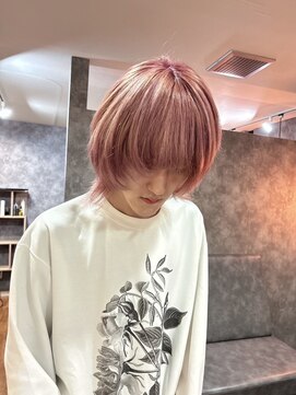 コルト(COLT) ペールピンク×メンズ中性ウルフスタイル