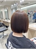 ぷつっとボブ髪質改善トリートメント顔まわりカットヘイリーボブ