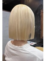 ディスコヘアーサンク(DISCO HAIR sanc)&nbsp;ハイトーンブロンド×ぷつっとボブ【20代/30代】