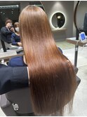 ☆輝髪ストレート☆黒染め履歴ブリーチカラー☆