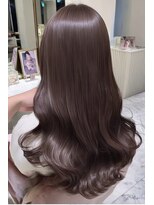 ケシキ 表参道 原宿(kesiki.)&nbsp;ミディアムレイヤー顔周りレイヤーハッシュカット韓国へア