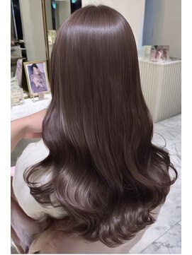 ケシキ 表参道 原宿(kesiki.) ミディアムレイヤー顔周りレイヤーハッシュカット韓国へア