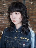 【macana指名】ロングレイヤーパーマミディアムパーマ登戸