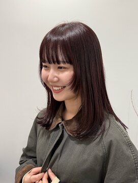 アルテヘアー(arte HAIR) 【arte HAIR】ボルドーカラー/顔まわりレイヤー