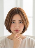 明るめクールショート川越/ボブ/ハイライト/白髪ぼかし/白髪染め