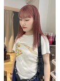 【chiaki】pink beigeハイトーンケアブリーチピンクベージュ