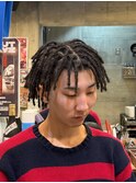 ba2362渋谷ドレッドヘアカーリータイトロープ針金パーマフェード