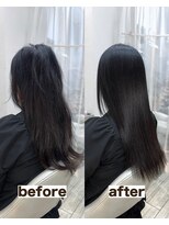シゲ 自由が丘店(SHIGE) 乾かすだけでまとまる地毛風髪質改善ストレート40代50代縮毛矯正