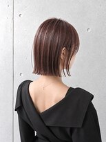 ラミ(L'ami)&nbsp;《吉田光ノ丞》ぱつっと切りっぱなしボブ　ピンクブラウン