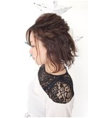 ボブのハーフアップヘアアレンジ