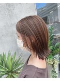 ハイライト×グレーベージュカラー