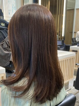 ラテ 渋谷(LATTE) ナチュラル ミディアム ベージュブラウン カラー