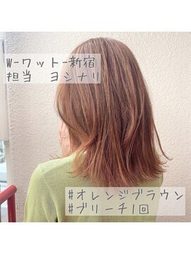 ワット 原宿店(W) W-ワット-原宿店＊オレンジブラウン○