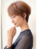 ショートボブ髪型30代40代50代前髪あり前髪なし面長丸顔【倉田】