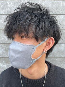 ニアウ 太田店(Niau) ツイストスパイラルパーママッシュメンズパーマ波巻きパーマ