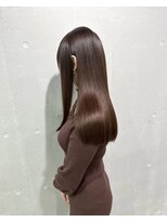 キュア 表参道(CURE)&nbsp;黒髪/グレージュカラー/ココアベージュ/ヘルシーロング/表参道