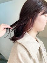 キャンバス バイ ネオリーブ 横浜西口(Canvas by neo.)&nbsp;インナーカラー　ピンク　ボルドー　【miku】