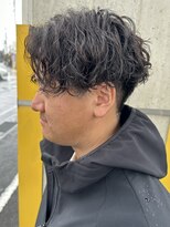 ニアウ 高崎店(Niau)&nbsp;ツイストスパイラルパーマセンターパートメンズパーマ高崎群馬