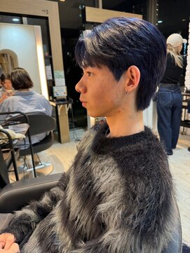 ダブル(W) メンズ/ネイビー/ショート