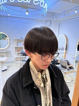 アレアル 広島並木通り店(ALEAR) ミニウルフ/ナチュラルストレート/メンズマッシュ