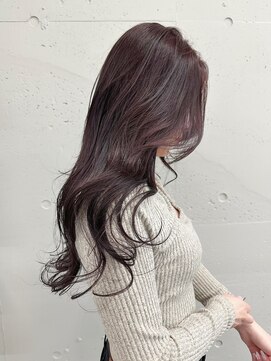 シーク 天神(SEEK) 松尾菫菜/ラベンダーカラー/レイヤーカット/韓国ヘア