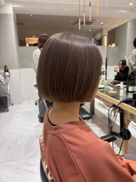 ガリカ(Gallica kinshicho) 小顔似合わせカットナチュラルショートボブ艶髪グレージュカラー